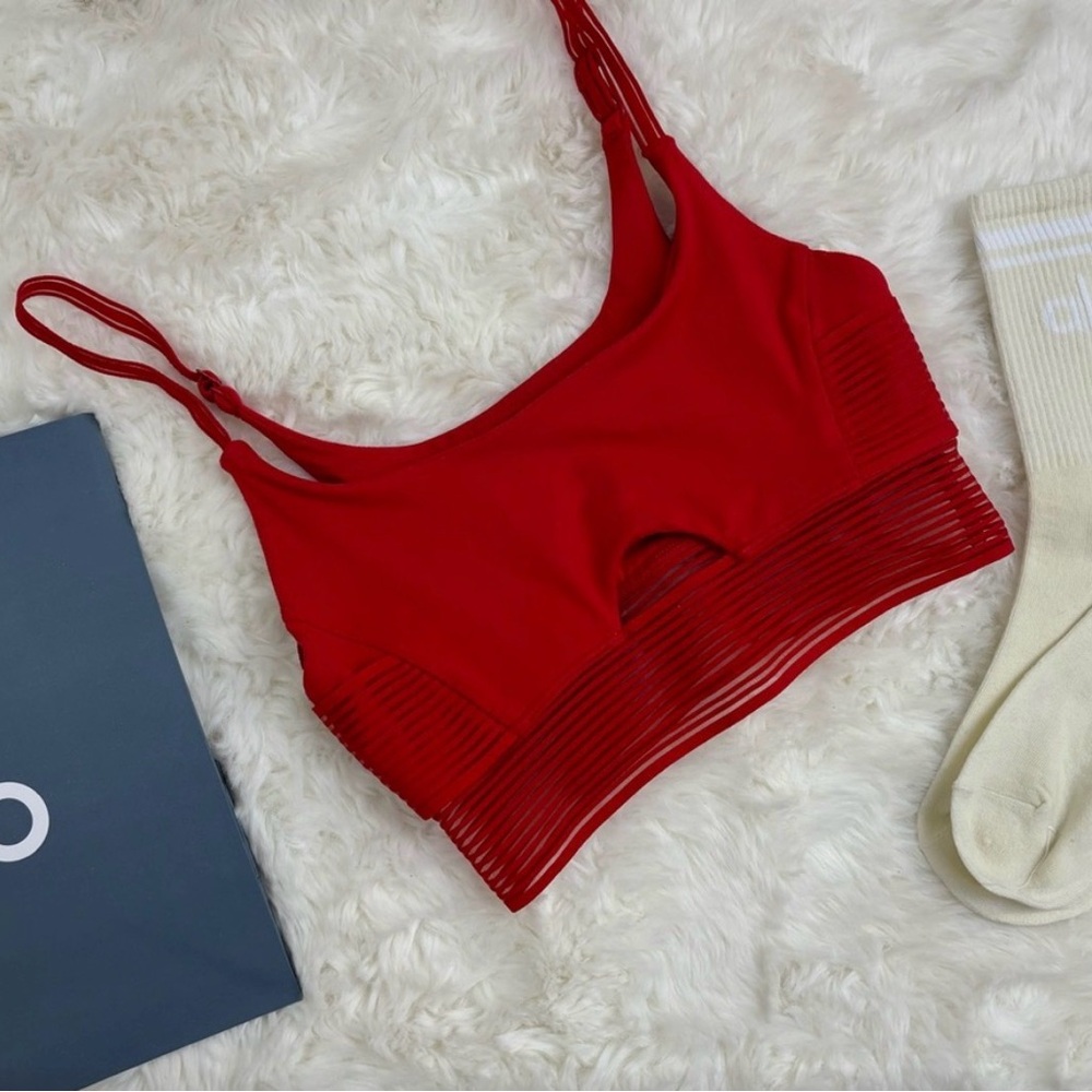 ALO Yoga Red Sports Bra
